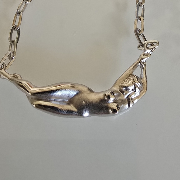 AWE INSPIRED Divine Feminine Sterling Silver Necklace - Picture 3 of 5